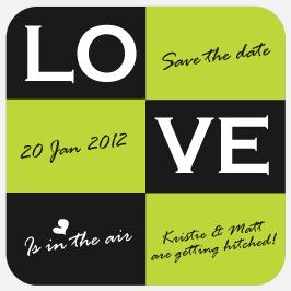 save the date love magnet