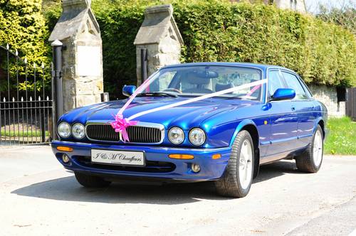 Blue Wedding Car Jaguar XJ8
